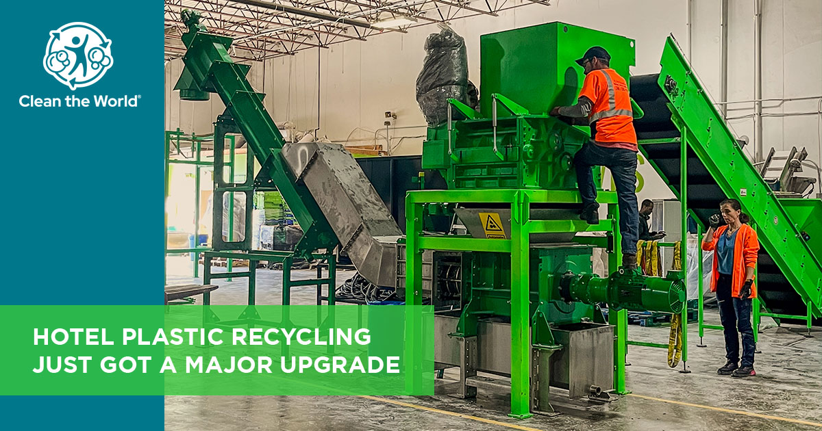 Clean the World's new plastic recycling unit arrives at Orlando facility in January 2026
