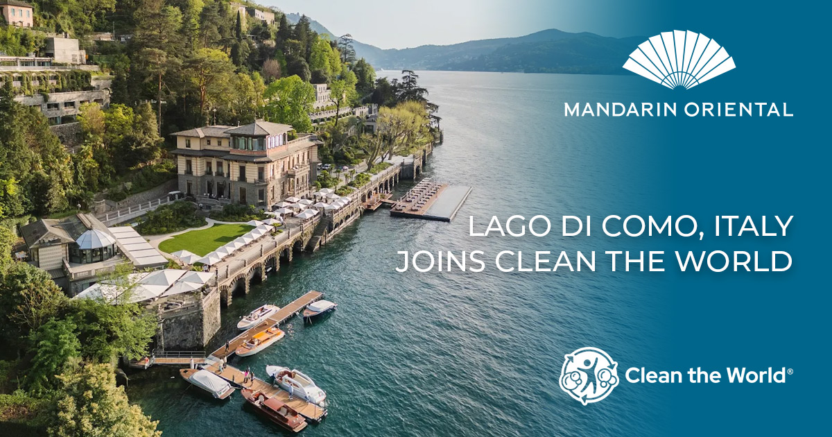 Lago di Como, Italy Joins Clean the World