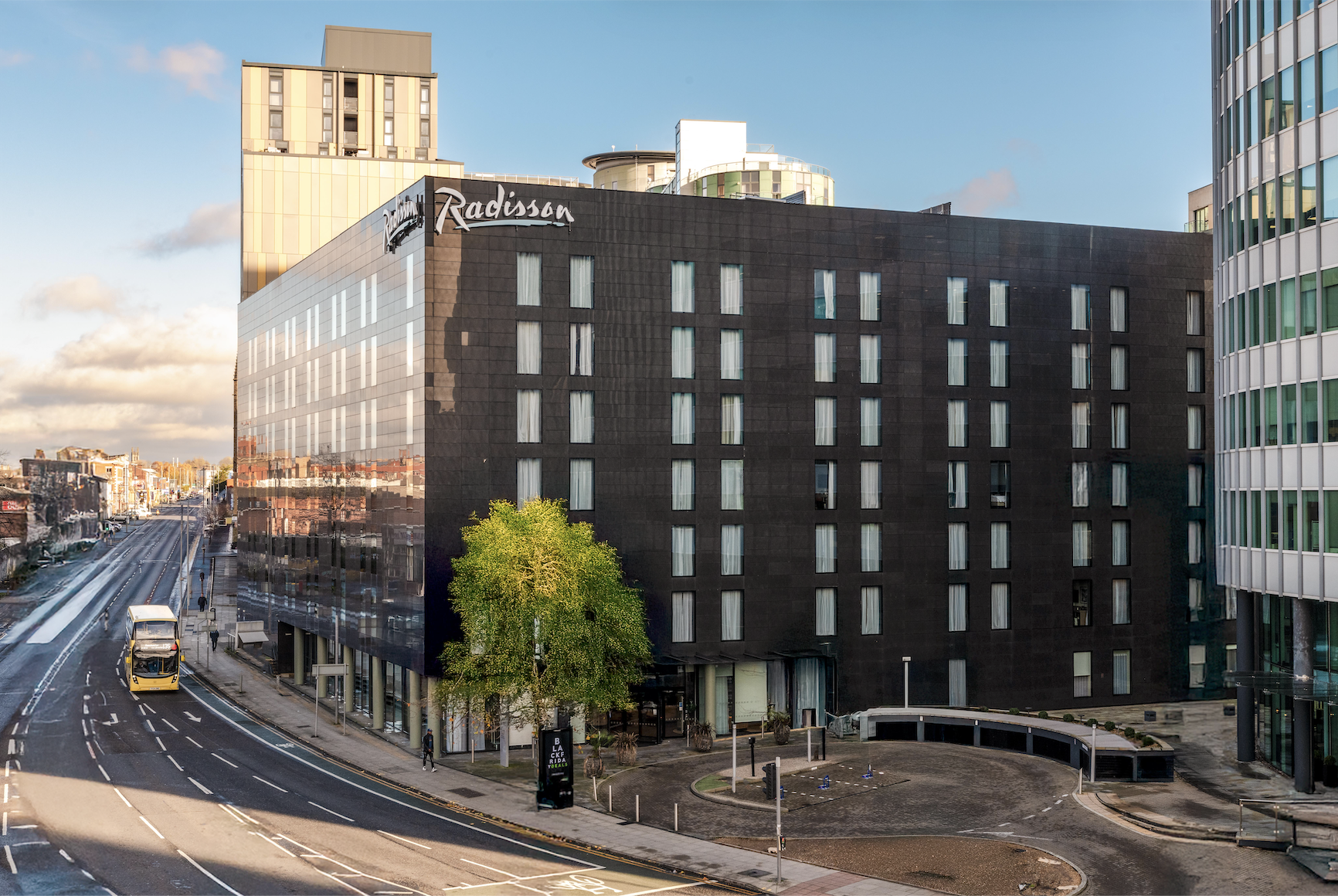 Exterior of Radisson Hotel Manchester City Centre, A Verified Net Zero Hotel
